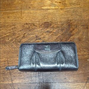 Coach Metallic Silver Wallet